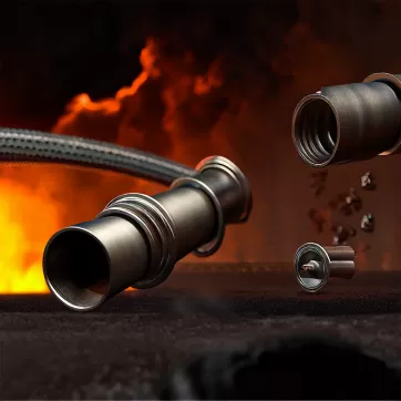 High-Temperature Applications: One-Piece Hose Fittings for Steel and Foundry Industries