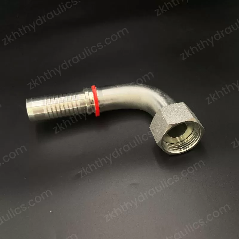 Hydraulic Hose Fitting 90°ORFS FEMALE FLAT SEAT ISO 8434-3--SAE J1453 24291